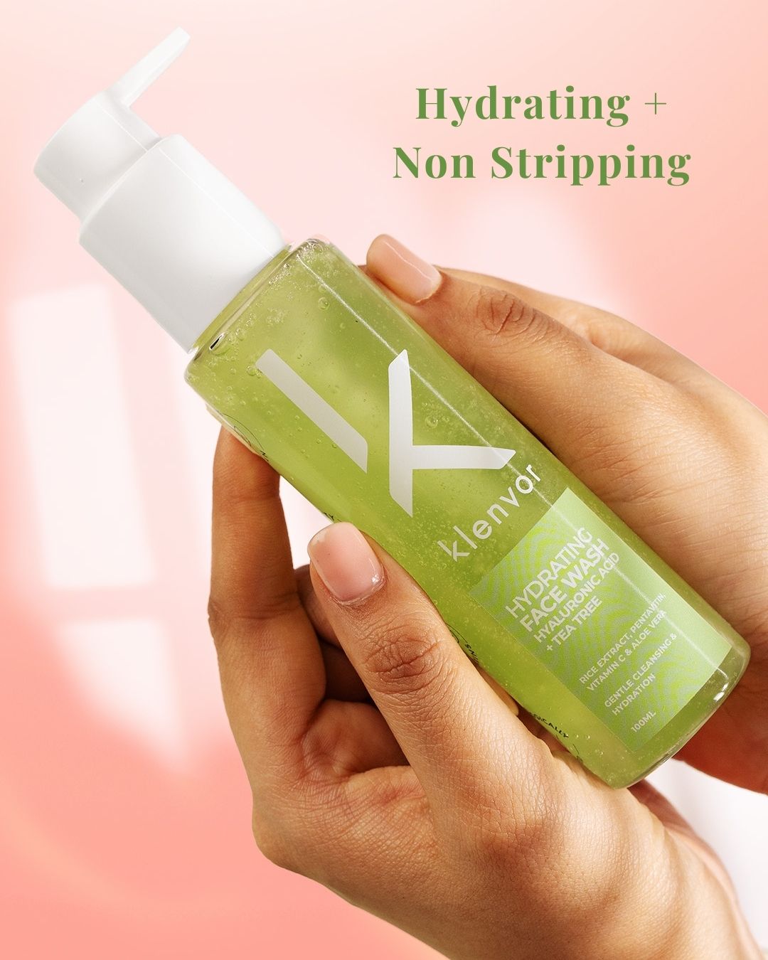 Klenvor Hydrating Face Wash with Hyaluronic Acid + Tea Tree (100ml)