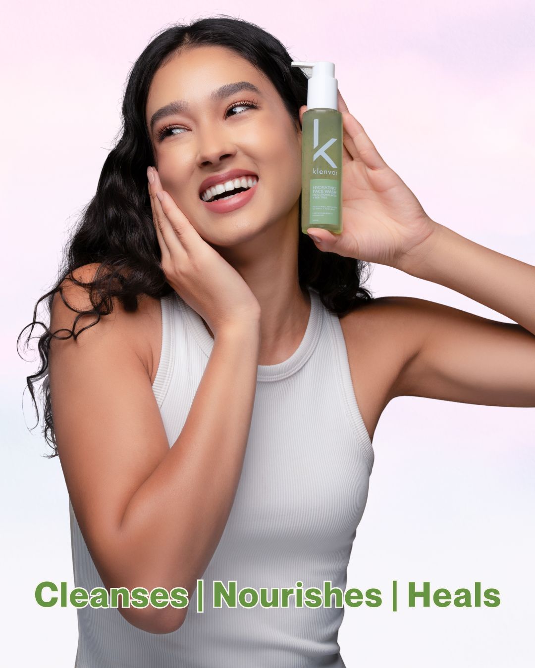 Klenvor Hydrating Face Wash with Hyaluronic Acid + Tea Tree (100ml)